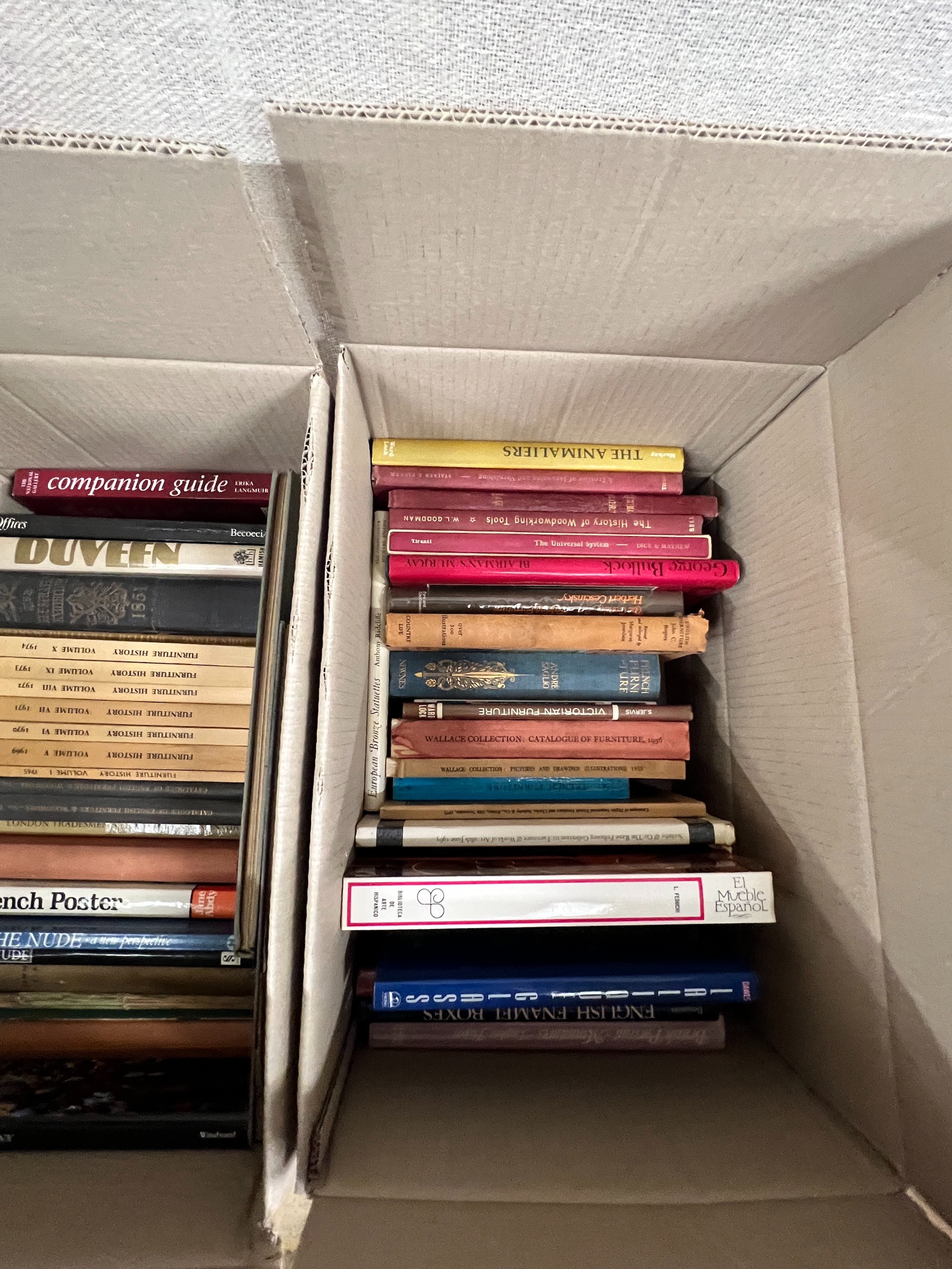 Six boxes of assorted books, mainly fine art reference